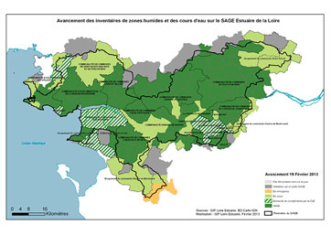 avancement des inventaires des zones humides et des cours d'eau au 19 février 2013